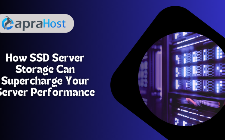 How SSD Server Storage Supercharges Your Server Performance